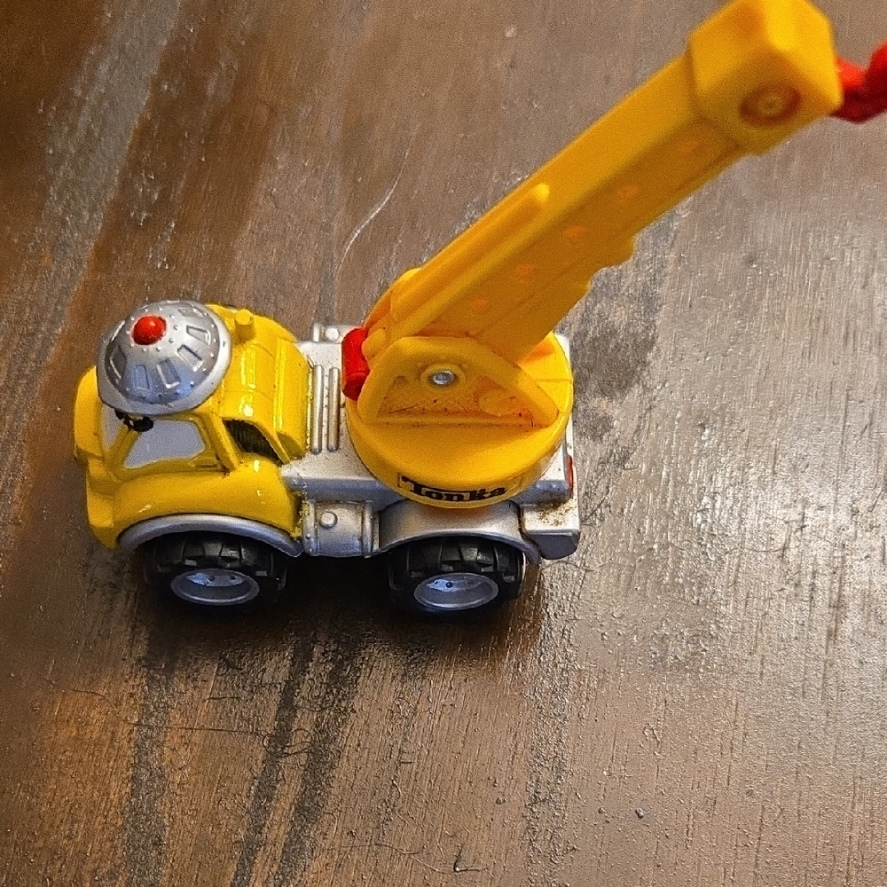 Tonka Yellow Crane Truck with Silver Details